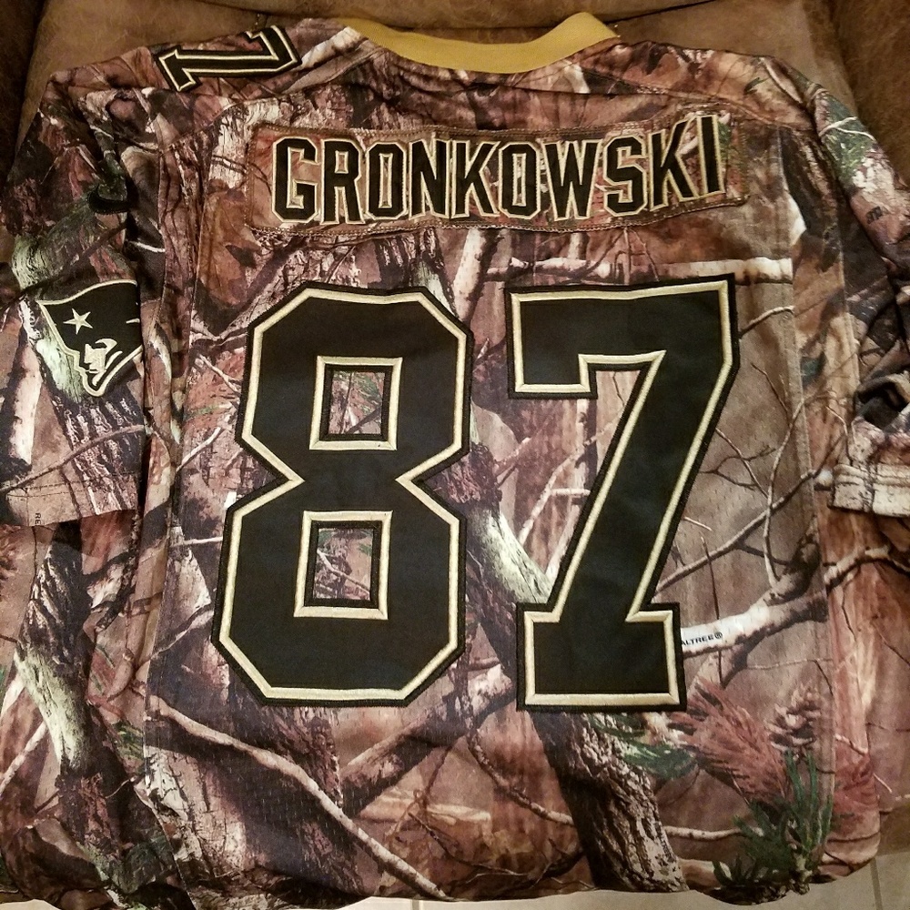 Men's Gronskowski Patriots Camo Jersey